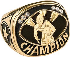 Wrestling Champion Ring- Gold