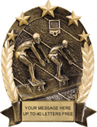 Swimming Gold Star Resin Trophy - Male