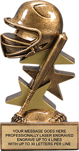 Softball Triple Star Resin Trophy