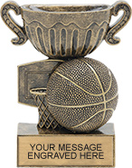 Basketball Sport Cup Resin Trophy