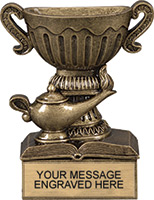 Lamp of Knowledge Sport Cup Resin Trophy