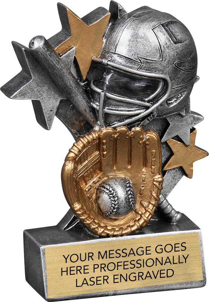 Softball Star Blast Resin Trophy