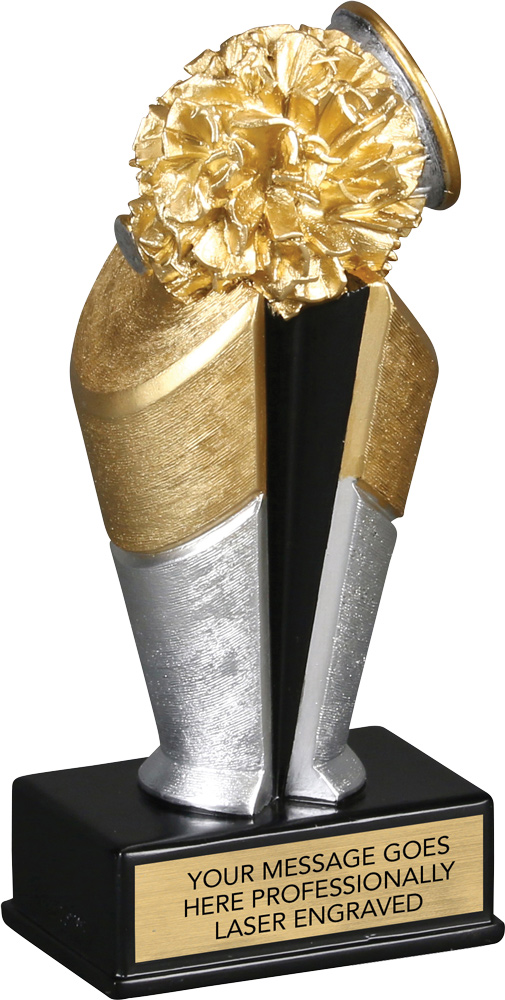 Cheer Victory Cup Resin Trophy - 6 inch