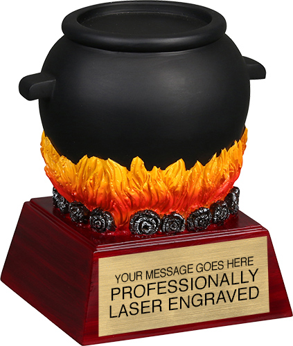 Chili Pot Color Theme Resin Trophy- 4 inch