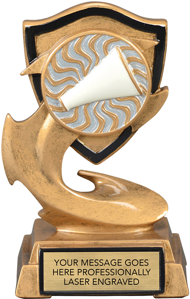 Cheer Electric Flame Resin Sculpture Trophy