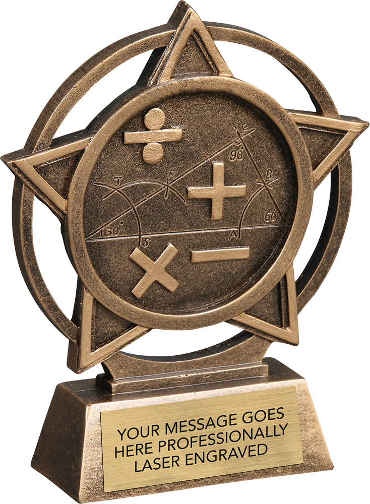 Math Orbit Resin Sculpture Trophy