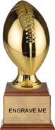 Football Full Size Resin Award - Gold