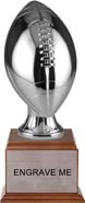 Football Full Size Resin Award - Silver