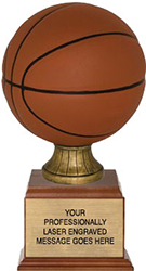 Basketball Full Size Resin Award - Color