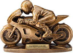 Racing Motorcycle Resin Trophy