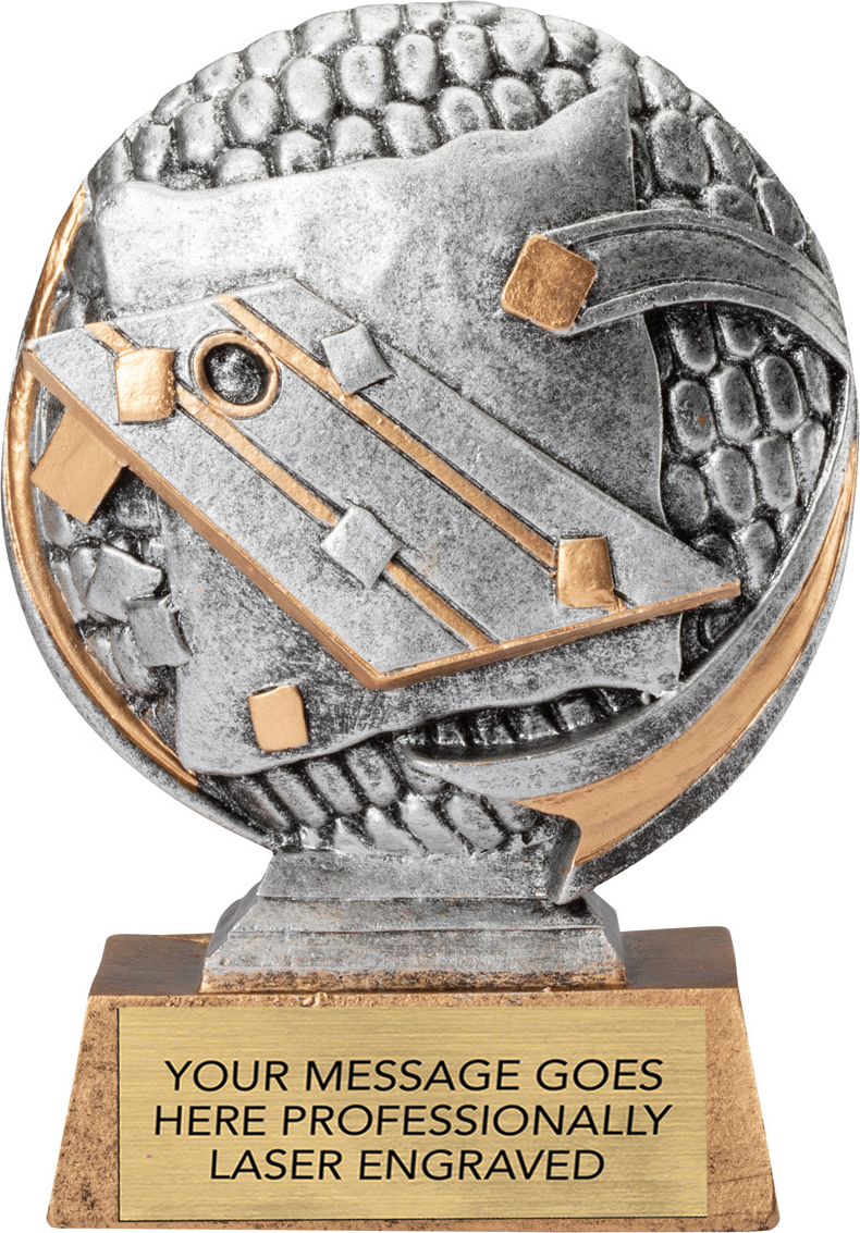 Cornhole Round 3D Sport Resin Trophy