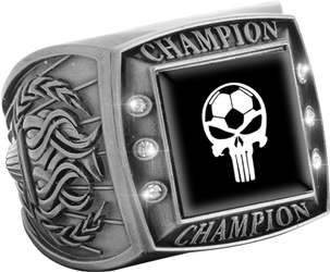 Custom Full Color Championship Ring- Silver