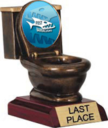 Toilet Bowl Custom Insert Resin Trophy