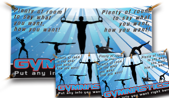 Gymnastics Vinyl Banner- Unisex