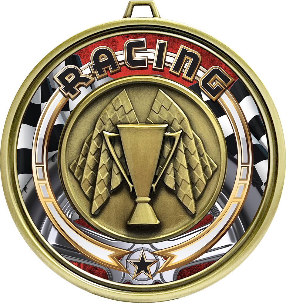 3 inch Eclipse Insert Medal - Racing