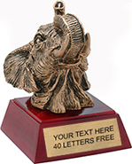 Elephant Mascot Resin Themes Trophy