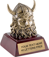 Viking Mascot Resin Themes Trophy