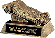 Pinewood Derby Resin Theme Trophy GOLD