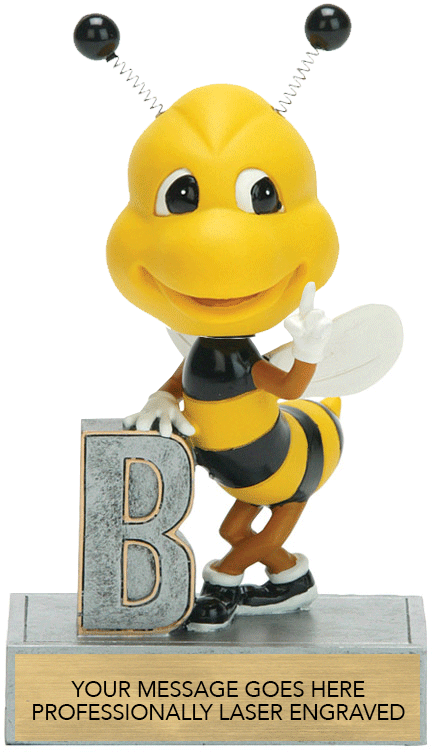 Spelling Bee Bobblehead 'Toon Resin Trophy
