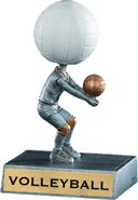 Volleyball Bobblehead 'Toon Resin Trophy