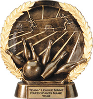 Bowling Super Dimensional Resin Trophy