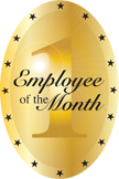 Employee of the Month Oval Insert