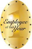 Employee of the Year Oval Insert