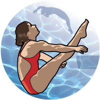 Swimming- Diving Female Insert