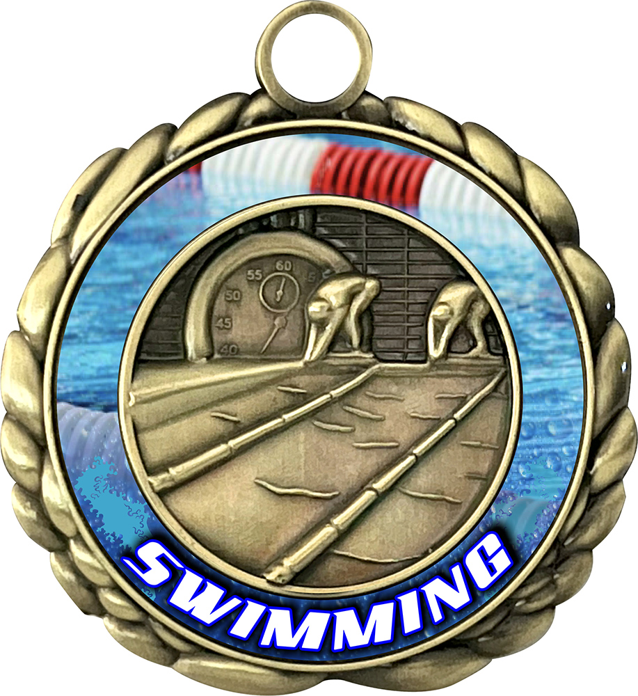 Swimming Wraparoundz Insert Medal