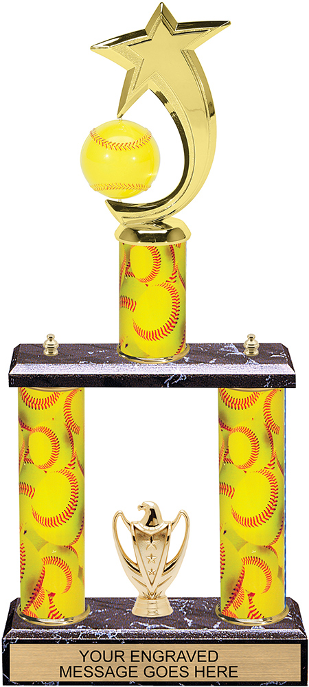 Center Column Two-Post Trophy - 17 inch