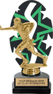 Green Star Rhythm Backdrop Trophy