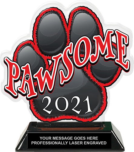 Pawsome Colorix-T Acrylic Trophy - 2021