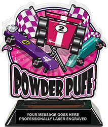 Powder Puff Colorix-T Acrylic Trophy