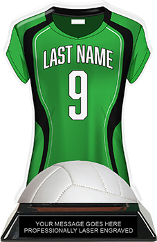 Volleyball Jersey Colorix-T Acrylic Trophy- Green