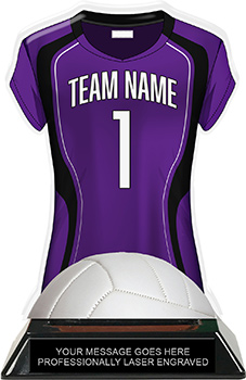 Volleyball Jersey Colorix-T Acrylic Trophy- Purple