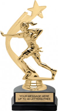Gold Shooting Star Backdrop Trophy