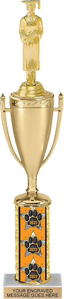 Paw Column Cup Trophy for 2022 - 15 inch