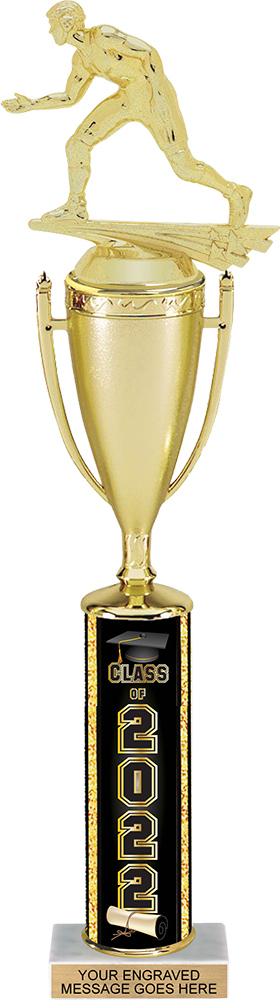 Cup Trophy with Class of 2022 Column - 17 inch