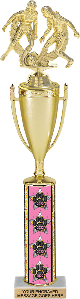2022 Exclusive Paw Column Cup Trophy - 17 inch