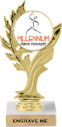 Golden Leaf Custom Insert Trophy