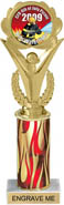 Victory Custom Insert Trophy w/ Column - 10.5 inch