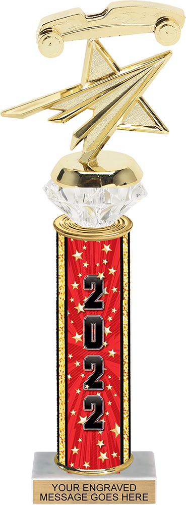 Diamond Riser Comic Stars 2022 Column Trophy - 13 inch