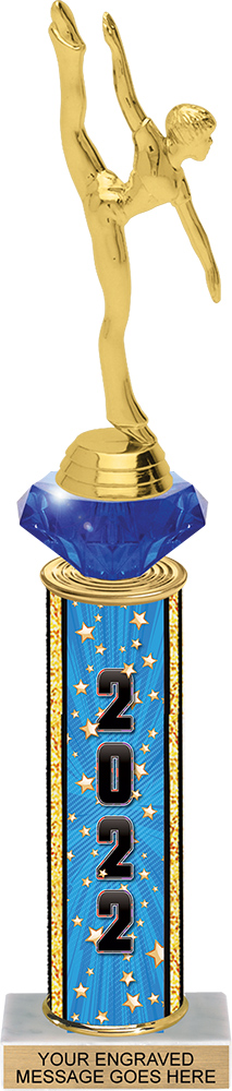 Diamond Riser Comic Stars Column Trophy 2022 - 13 inch