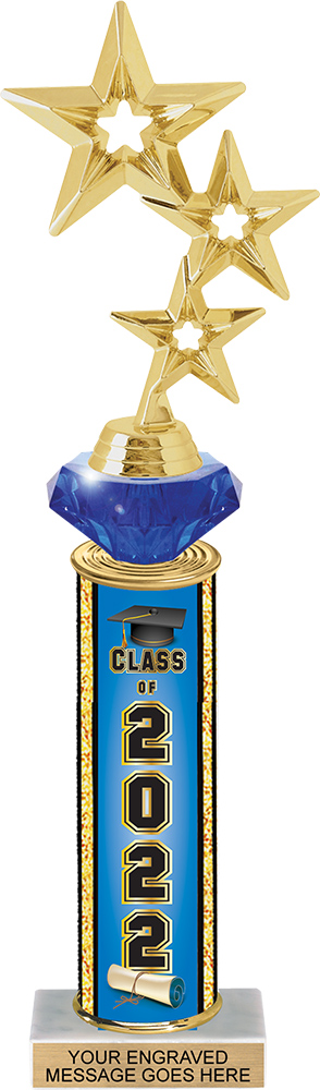 Class of 2022 Diamond Riser Trophy - 13 inch
