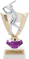 Softball Diamond Riser Victory Backdrop Trophy