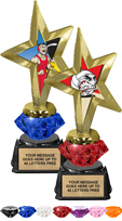 EXCLUSIVE Star Insert Diamond Riser Trophy with Synthetic Base