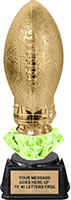 Diamond Riser Football on Tee Trophy