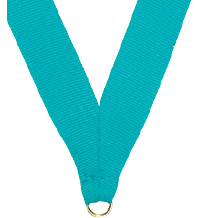 7/8 x 30 in. Teal Neck Ribbon