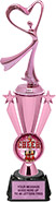 Pink Victory Star Insert Cup with Figure on Regal Base