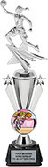 Silver Victory Star Insert Cup with Figure on Regal Base